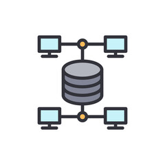 Poster - Decentralized Network Topology Linking Computer Systems With Shared Database