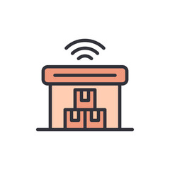 Poster - Smart Warehouse Solution For Logistics And Supply Chain Management
