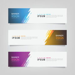 Fototapete - Vector abstract banner design web template