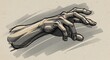 © @KaeDA - Illustration of a hand in grasping pose