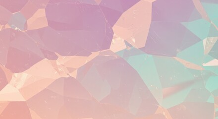 Fototapete - Ethereal geometric facets in pastel hues
