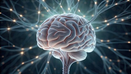 Poster - Detailed Overview of Neural Cortical Layers and Signal Transmission