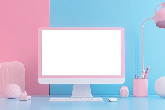 Detailed Color Image of 3D Rendering Communication Illustration