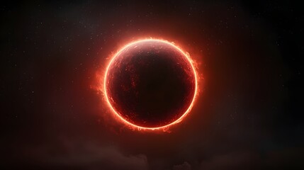 Poster - A surreal vision of the future where the sun has become an enormous red inferno, casting the world into an endless heatwave, atmospheric sci-fi realism, high-resolution details