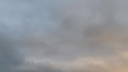 Wall Mural - strange gray sky at sunset