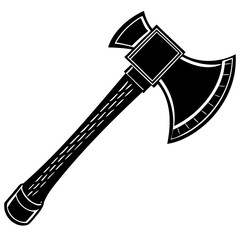 Poster - Simple axe vector silhouette image isolated for design use