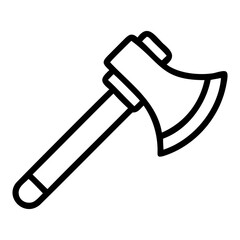 Poster - Simple axe vector silhouette image isolated for design use