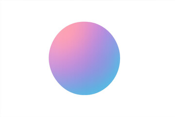 Aufkleber - Modern abstract design element featuring a vibrant gradient sphere, perfect for digital art and graphic design projects