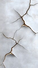 Poster - old cracked concrete wall