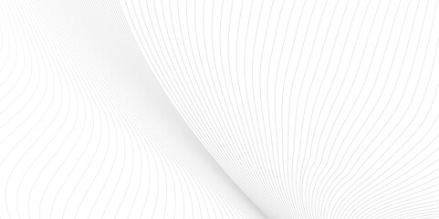 Poster - vector wave digital white and gray blend futuristic technology flow tech transparent line stripe ene