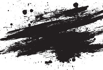 Wall Mural - abstract textured effect. vector illustration. black isolated on white background. old brick wall te