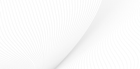 Poster - vector wave digital white and gray blend futuristic technology flow tech transparent line stripe ene