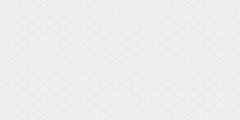 Poster - abstract overlapping vector black and gray pattern wave lines fabric square line background. seamles