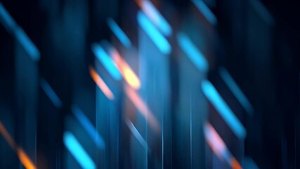 Wall Mural - abstract blue and orange light streaks creating a dynamic and vibrant background for creative projec