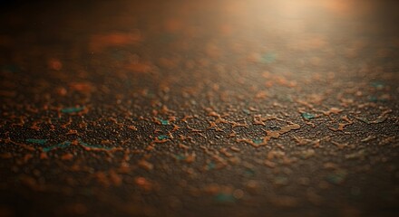 Aufkleber - A close up of a brown surface with a few green specks