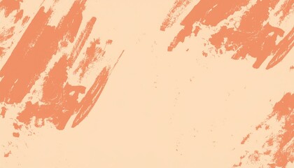 Aufkleber - textured terracotta brush stroke background for web design, branding, or print with abstract paint smears on beige canvas for creative visual identity or rustic artistic layouts

