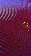 Wall Mural - Abstract fabric waves with glitch texture