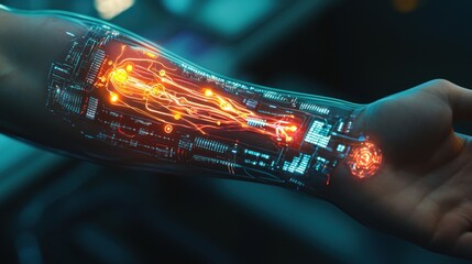 Poster - Futuristic Arm, Technological Marvel