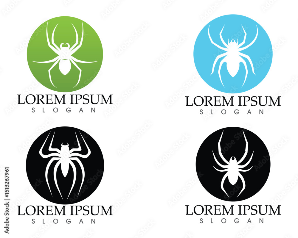 Spider Icon App Spider logo and symbols template icons app Stock Vector | Adobe Stock