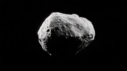 Poster - Rock formation illuminated by moonlight at night
