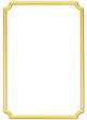 © vensto - Simple golden square geometric frames are isolated on white background. Luxury gold borders for wedding invitations, luxury templates, and decorative patterns. Golden border design.