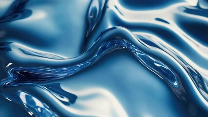 Poster - A close-up shot of a shiny blue fabric with intricate details