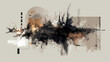 © Thiago - symbolic infographic for emotional states | ritual chaos | psychic pressure | blood ochre and ink black | asymmetric dispersal | mental unraveling | freeform spill technique | gestural abstraction |
