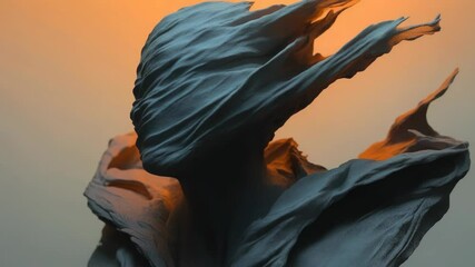 Aufkleber - A close-up shot of a sculpture depicting a person, suitable for use in art or design-related contexts
