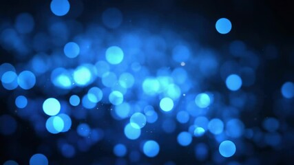 Aufkleber - A collection of blue lights suspended in mid-air