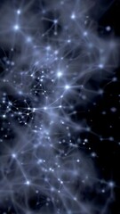 Poster - Abstract representation of interconnected lines and stars for vertical video  
