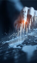 Poster - Real-time financial trend visualization on a digital interface