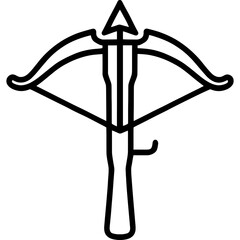 Poster - minimal vector crossbow design
