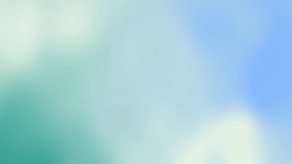 Poster - A smooth gradient background transitioning from light teal to soft blue hues, featuring no distinct shapes or objects, Abstract texture Gradient motion Background animation.
