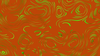 Aufkleber - Vibrant abstract flowing pattern glowing in brown red and green tones suitable as video background, gradient visual, motion graphic loop