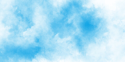 Fototapete - abstract blue watercolor grunge texture, Light sky blue shades watercolor background, he summer heaven is colorful clearing day blurred and grainy blue powder explosion on white background, 