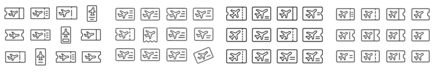 Poster - Detailed illustration of flight symbols and icons demonstrating various aviation concepts and techniques in a seamless pattern design