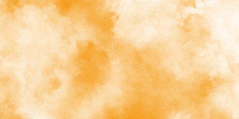Wall Mural - abstract orange painted watercolor paper background, old white watercolor paper background, minimal 