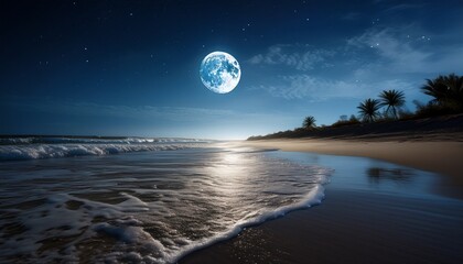 Wall Mural - moonlight night