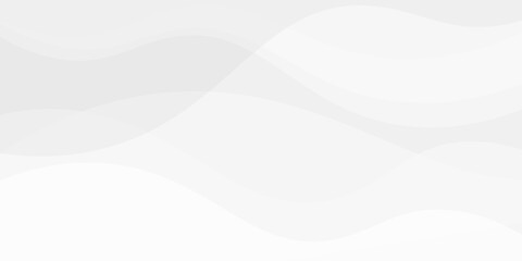Wall Mural - Modern White Wave Banner. Create a modern and dynamic visual impact with smooth white waves. Perfect for eye catching headers, promotional banners, and graphic elements