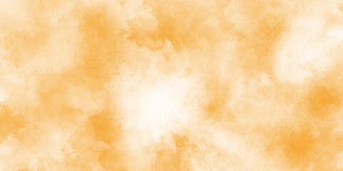 Wall Mural - abstract orange painted watercolor paper background, old white watercolor paper background, minimal 