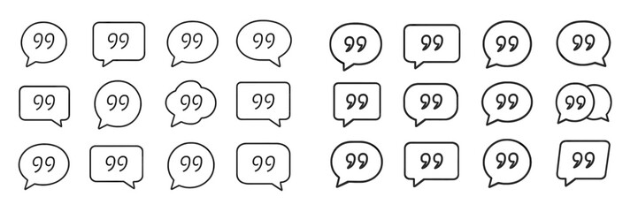 Poster - Various speech bubbles displaying the number 99 arranged in two rows on a plain background, ideal for design projects and digital content