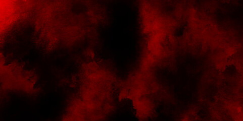 Wall Mural - red steam on a black background, red hues glowing through a cloudy night sky, red smoke watercolor o