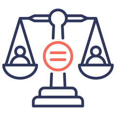 Poster - Unbiased Dual Tone Icon