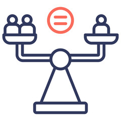 Poster - Impartiality Dual Tone Icon