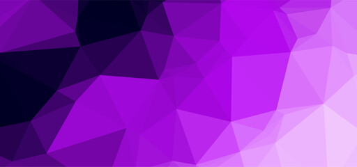 Poster - Purple abstract geometric background with triangular shapes