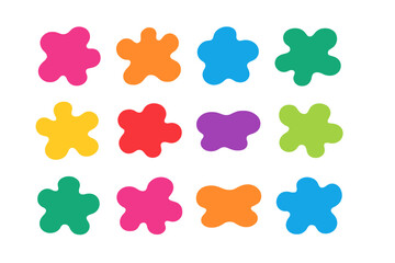 Poster - Colorful abstract shapes arranged in a grid pattern for creative design projects or art inspiration