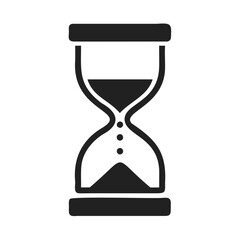 Poster - Hourglass Icon Time Management, Deadline, and Passing Time Symbol