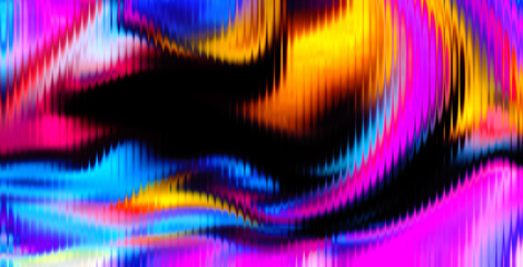 Poster - 4K Beautiful color gradient background with glass texture. Abstract pastel holographic blurred gradient banner background texture Colorful digital grain soft glass effect Nostalgia, vintage, retro	