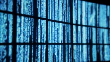 Abstract digital code display