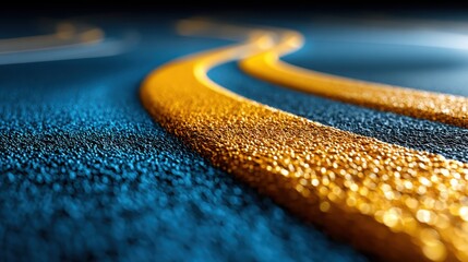 Poster - Road with yellow line signifying path to highlight fast wins and celebrate early successes in project management